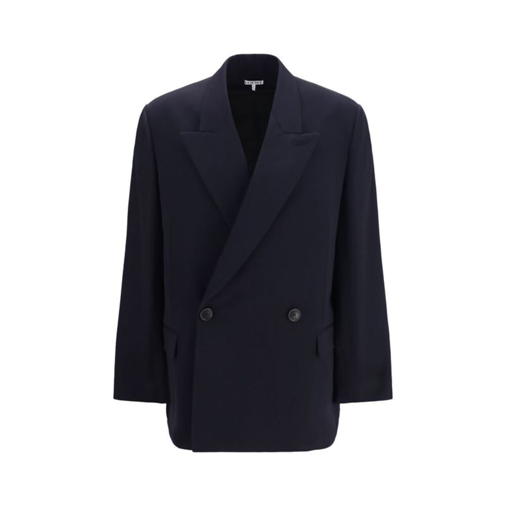 Loewe Men Wool Blend Double-Breasted Jacket